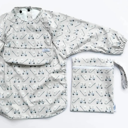 Calla And Friends: The Grayson Long Sleeve Bib  6-36M
