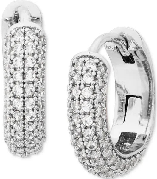 Brilliant Statements Pavé Mini Huggies