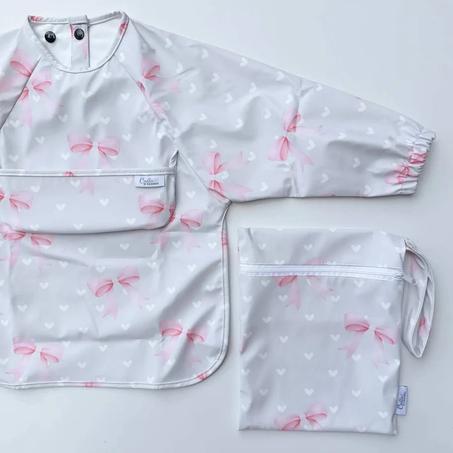 Calla And Friends: The Grayson Long Sleeve Bib  6-36M