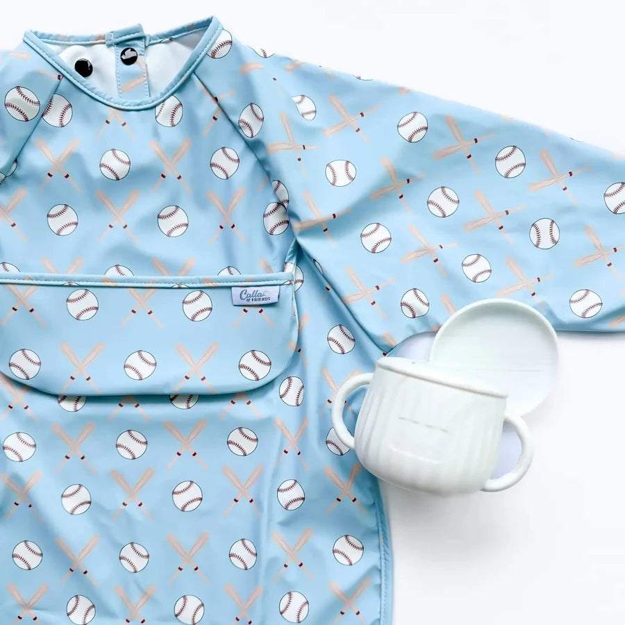 Calla And Friends: The Grayson Long Sleeve Bib  6-36M