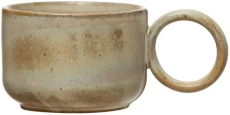 Round Stoneware Mug White