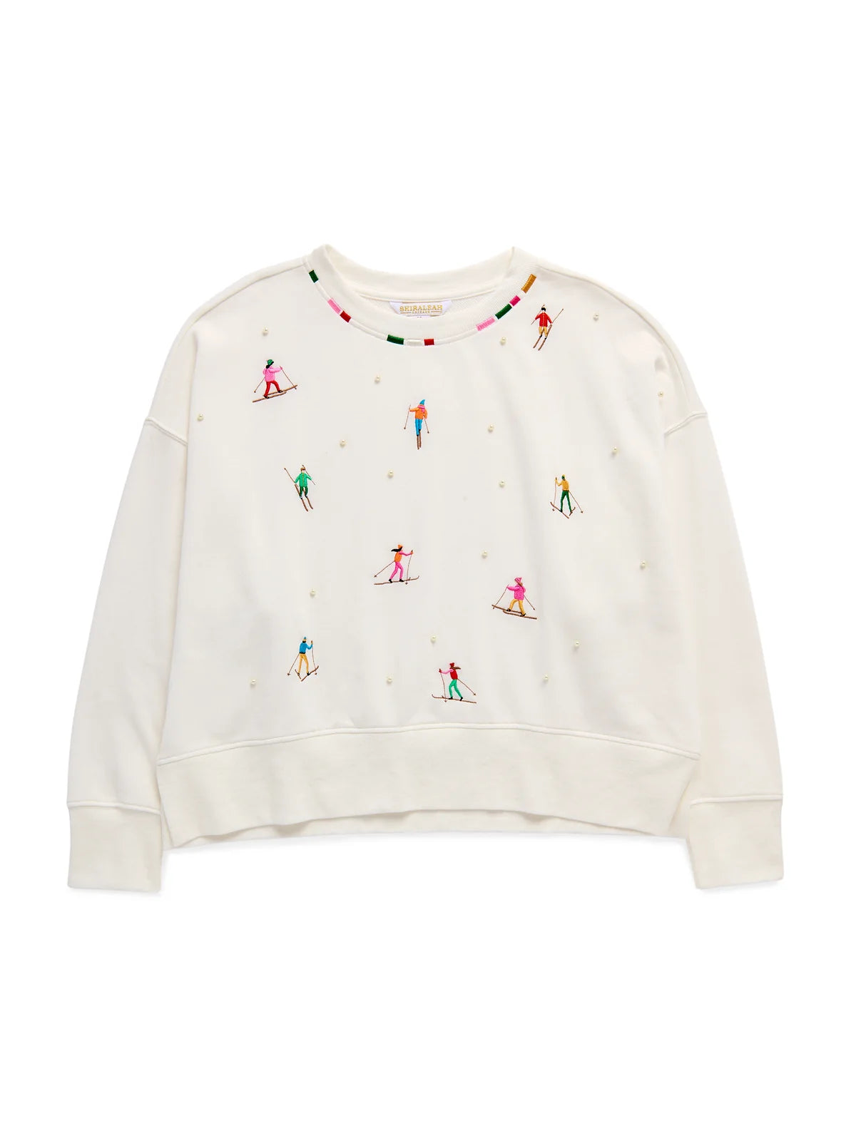 Shiraleah: Skiers w/ Pearls Relaxed Sweatshirt