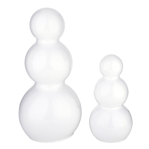Santa Barbara: Glass Snowman