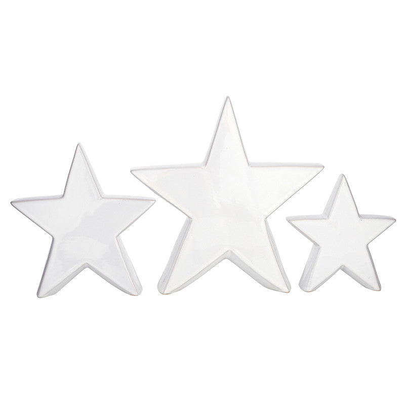 Santa Barbara: Ceramic Star Set of 3