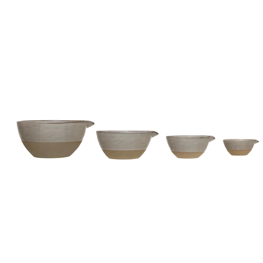 Creative Co-op Stoneware Batter Bowls, Set of 4