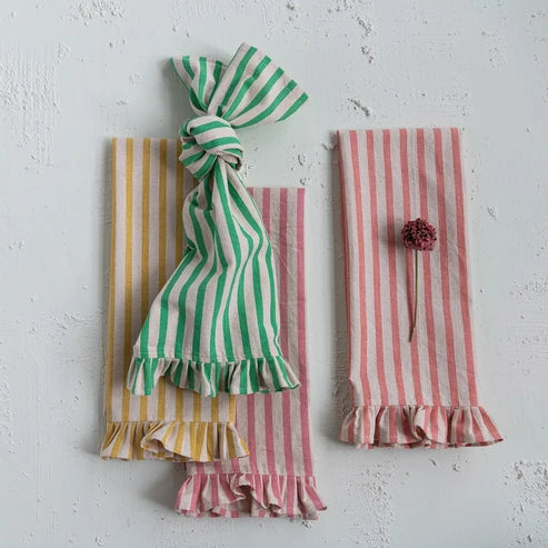 Hazel Mazel: Woven Cotton Striped Tea Towel