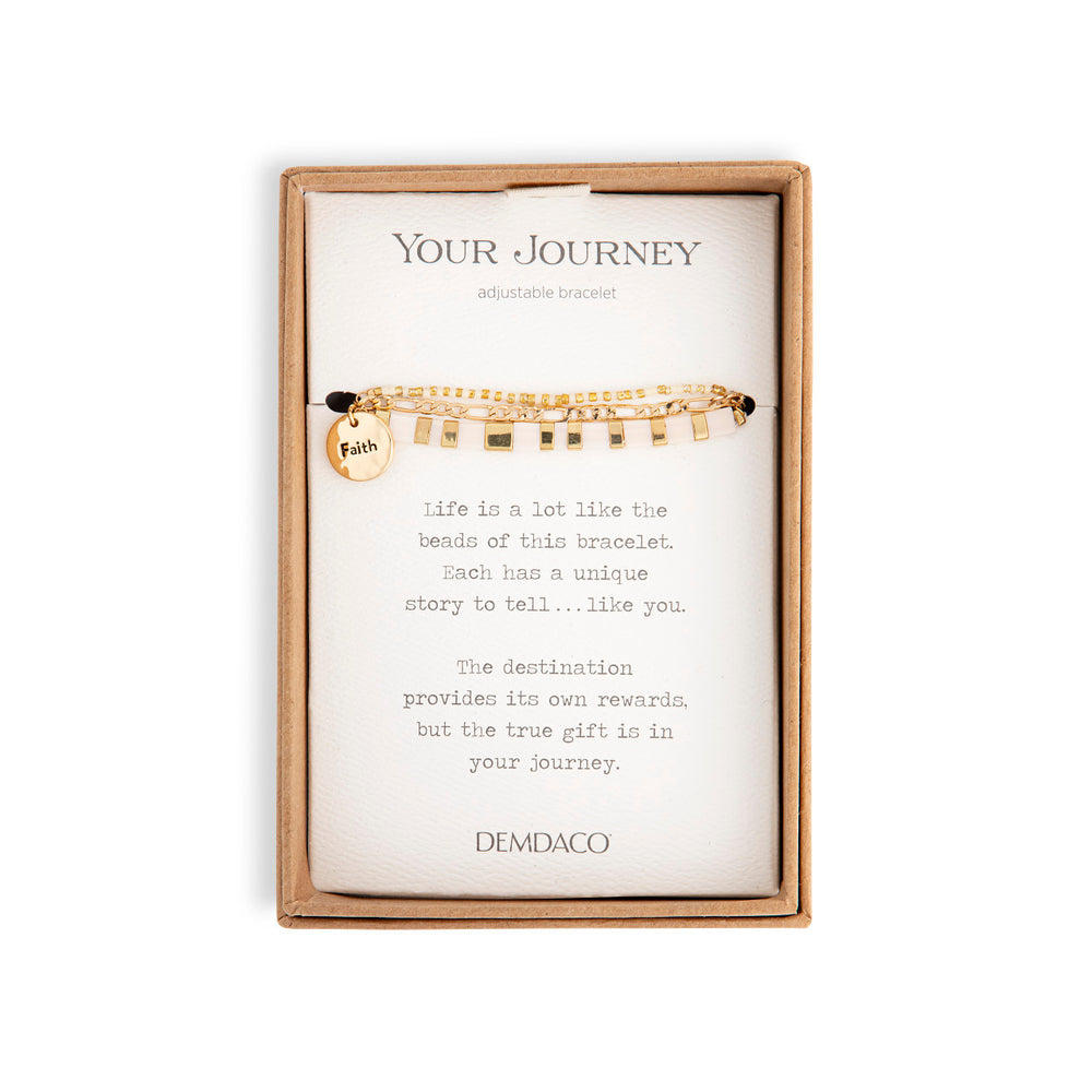 "Your Journey" Tile Faith Bracelet