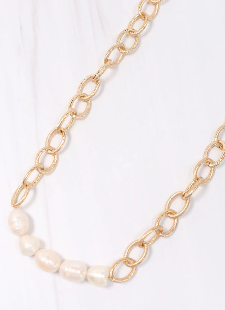 Torrington Link and Pearl Necklace