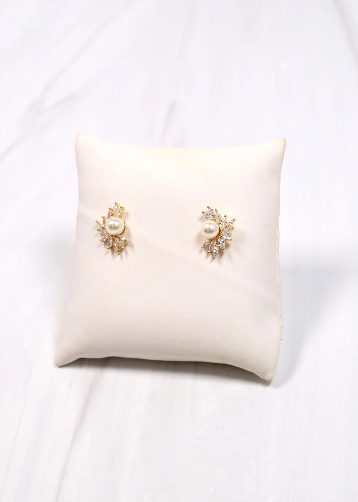 Warner CZ Pearl Earring