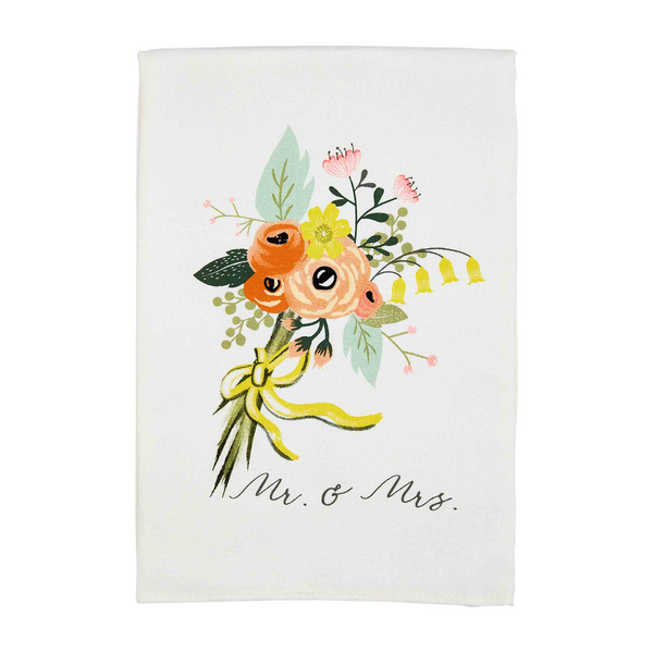 MR. AND MRS. BOUQUET HAND TOWEL