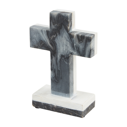 MARBLE WOOD CROSS