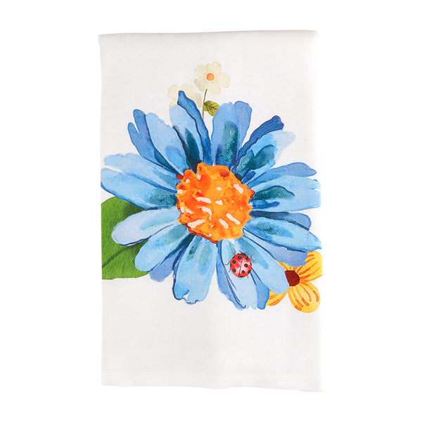 BLUE SPRING FLOWER TOWEL