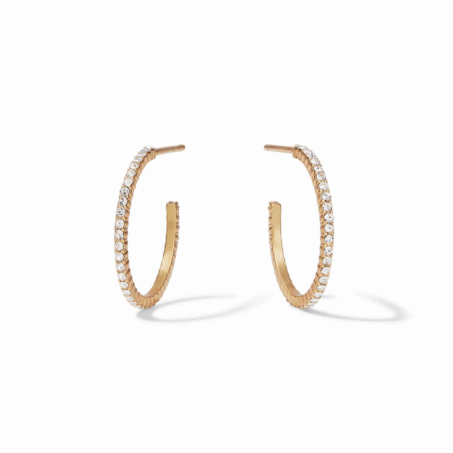 JULIE VOS Windsor Hoop - Gold & Cubic Zirconia