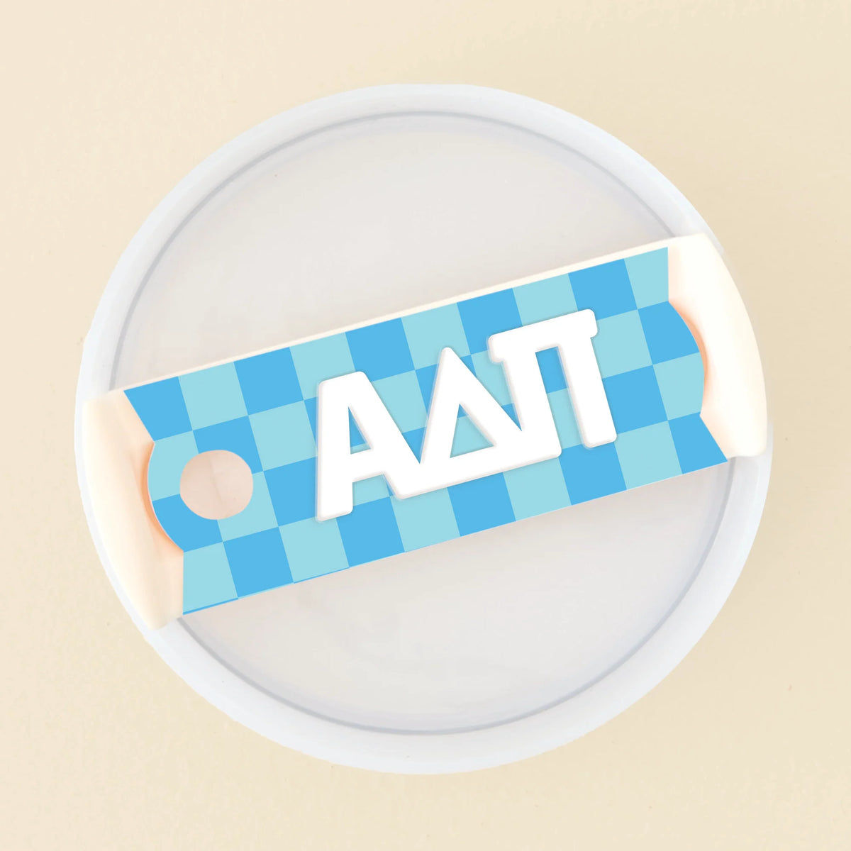 Sorority Tumber Lid Tag