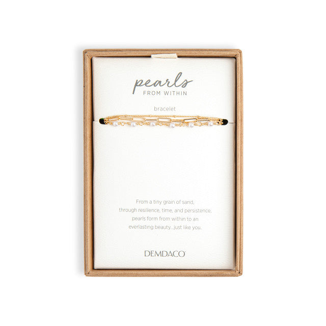 Pearl From Within Bracelet - Gold
