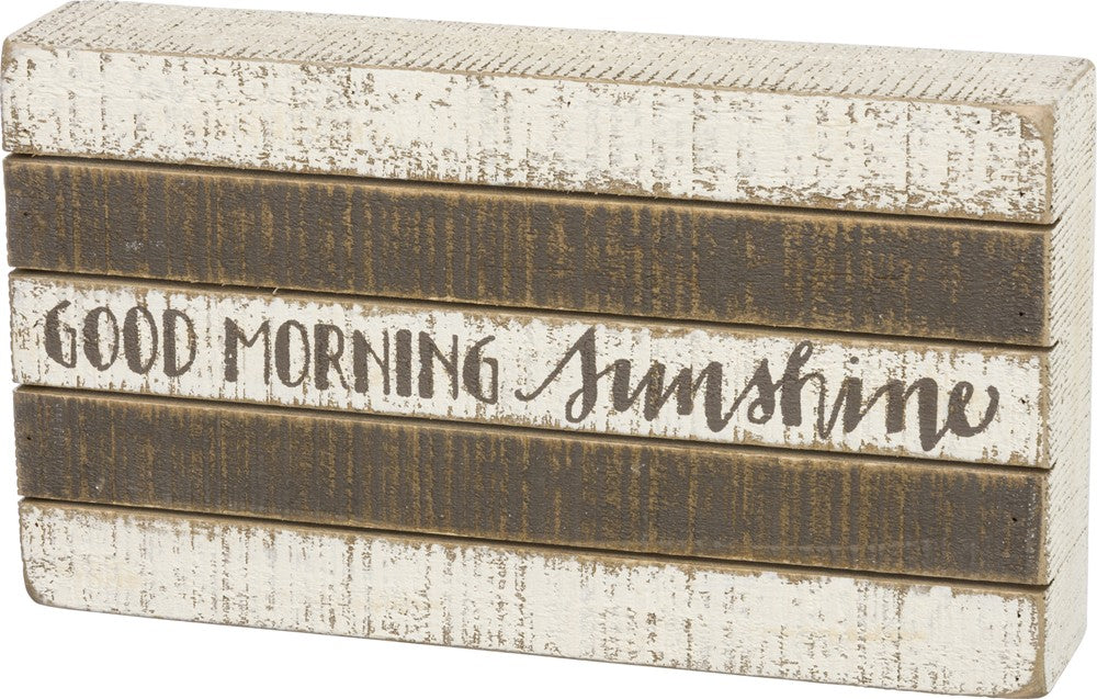 Morning Sunshine Slat Box Sign