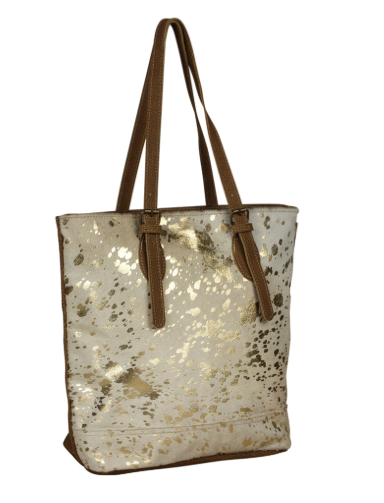 Tinges Leather Tote Bag