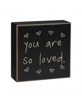 SO LOVED BOX SIGN