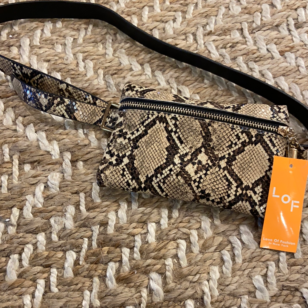 Snake Belt with Pouch