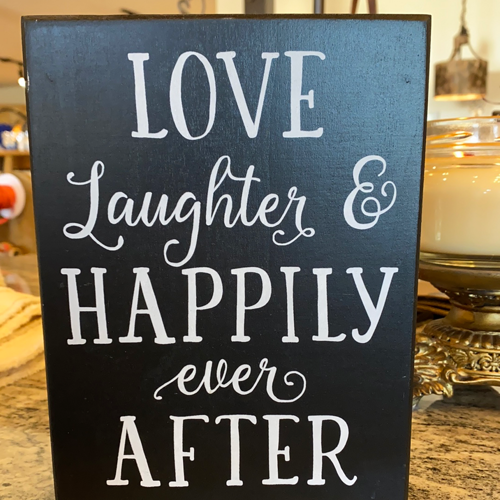 Happily Ever After Box sign
